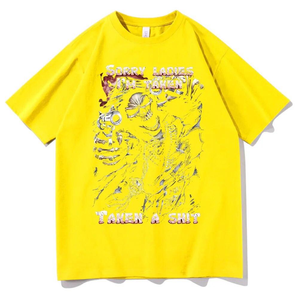 Футболка унисекс с рисунком «Эпический череп», «Извините, дамы, меня забрали, футболка с дерьмом», забавная футболка унисекс для женщин, винтажные футболки унисекс, черная уличная одежда 4XL