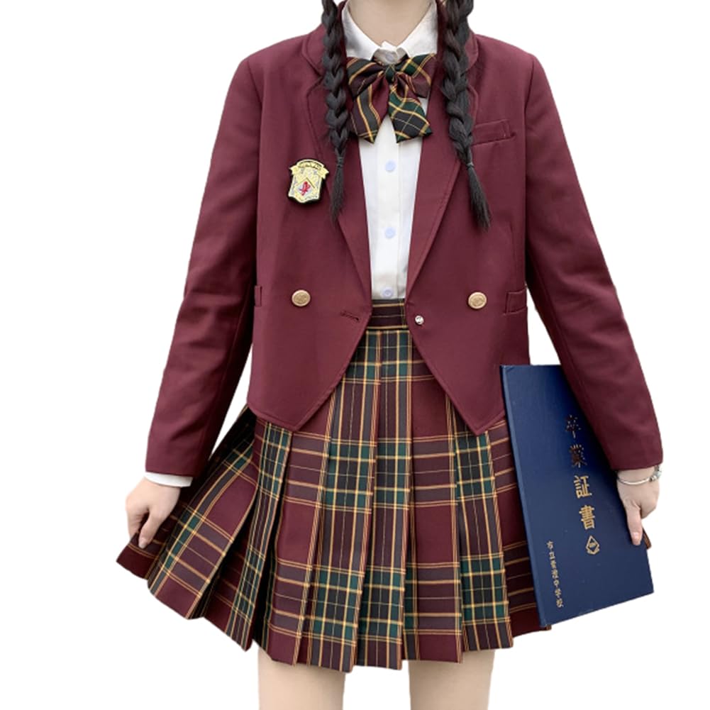 Старшеклассница, школьный матрос JK, старшая школа, 5-элементная лента, школьный костюм, выпускной, Хэллоуин, косплей [cnstone] Униформа, красный