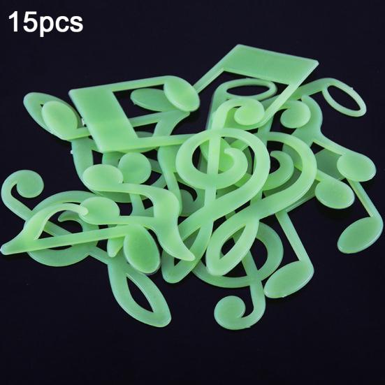 15 шт. Рождественский мюзикл «Нота» светящаяся наклейка темная настенная наклейка