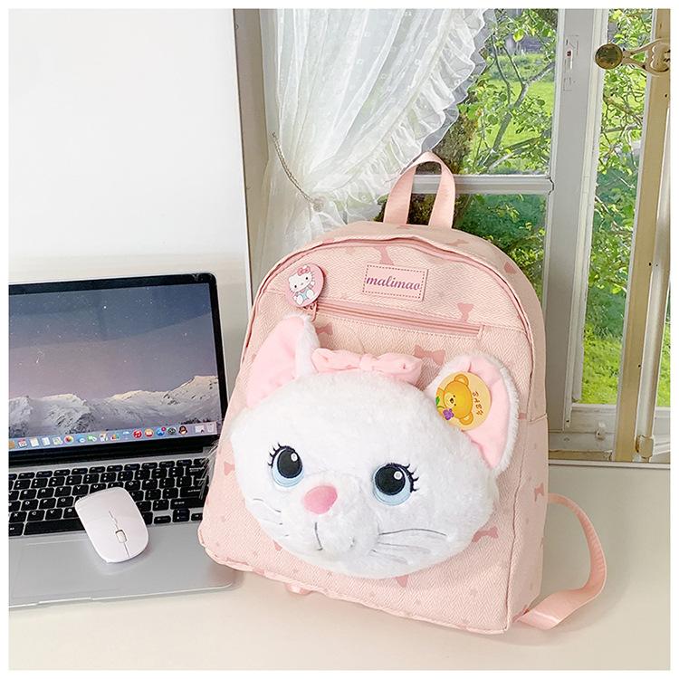 Школьный рюкзак милая кукла-кошка школьный рюкзак для девочки средняя школа старшая школа ученик вечеринка путешествия рюкзак повседневный легкий мини-рюкзак розовый