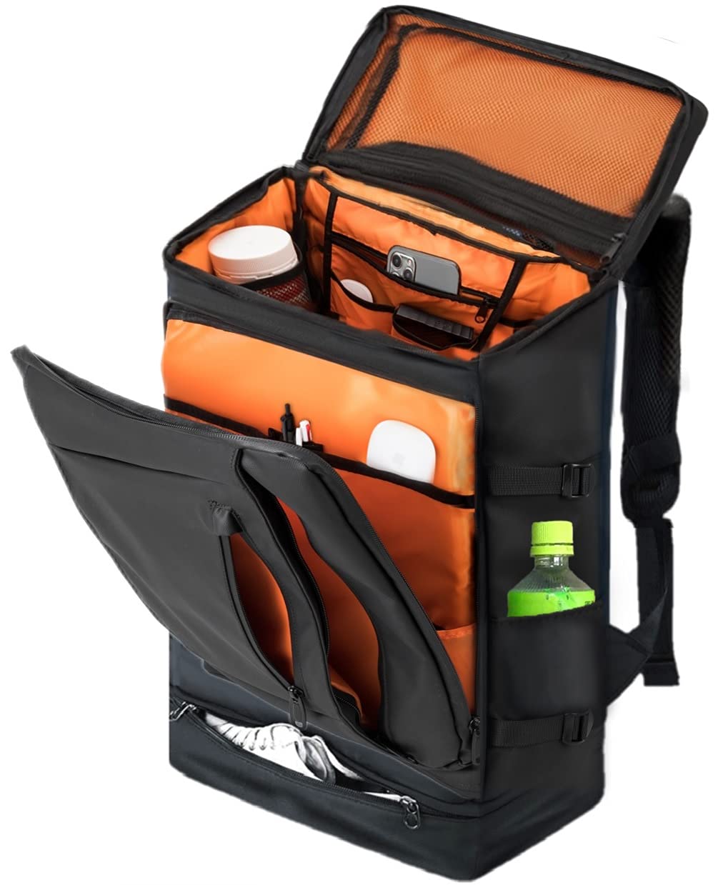 Большая школа Старшая школа Средняя школа Бизнес Квадратная коробка 2 Хранение обуви и ланча [ABIBA] Мужской рюкзак, Вместимость, Рюкзак, Студент, Студент,