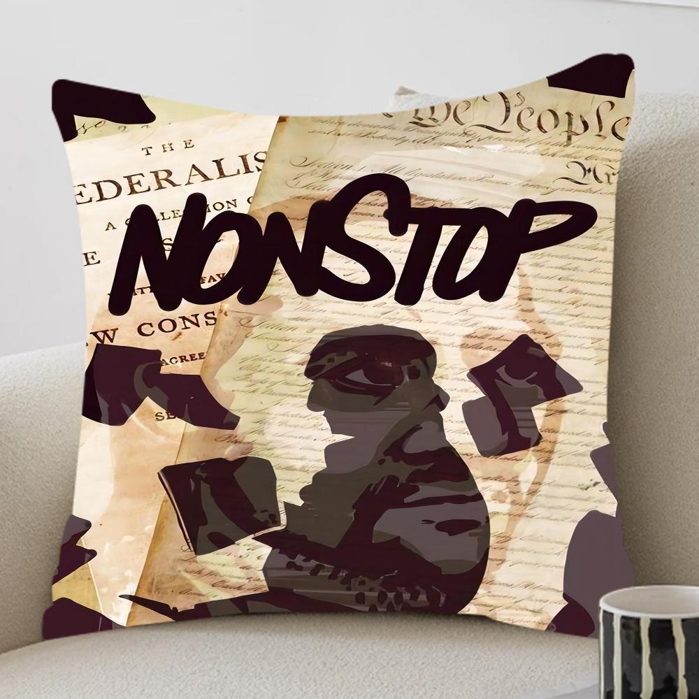 Американский мюзикл Гамильтон Винтажная подушка Подарок Домашний офис Декоративная подушка Спальня Диван Автомобильная наволочка 12x12Inch