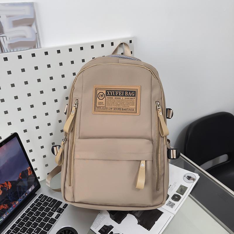Повседневный рюкзак Большая вместимость школьный рюкзак Начальная школа Средняя школа ученический рюкзак Мода Повседневный рюкзак Мода хаки