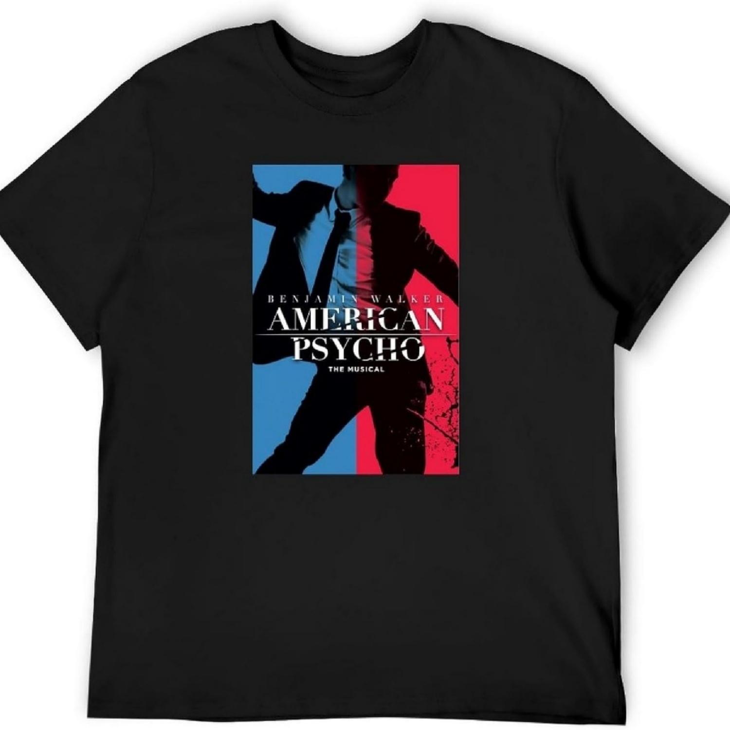 Американский психоз Мюзикл Мужская черная футболка Унисекс Футболка Одежда S чёрный