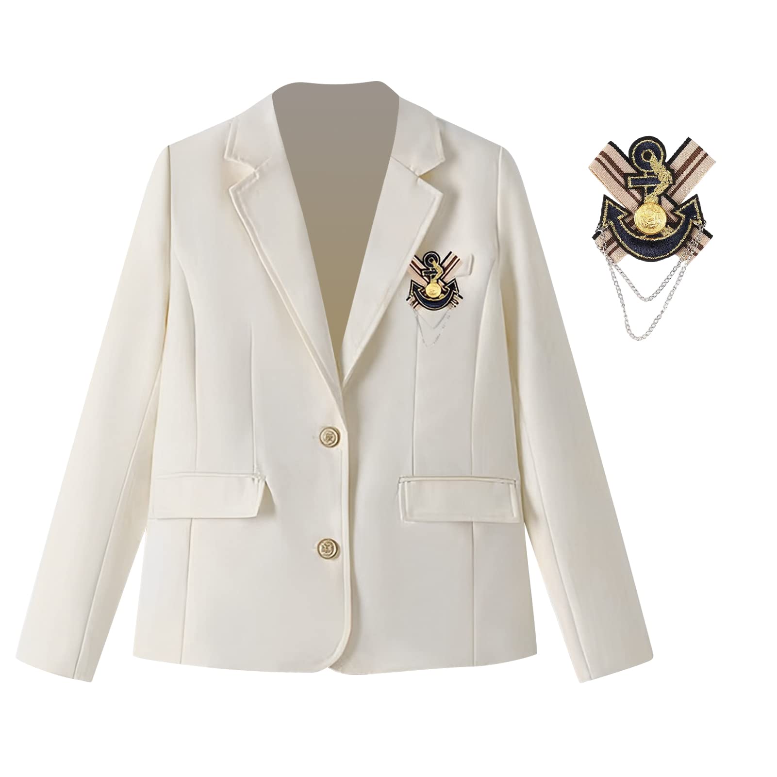 Школьный пиджак, выпускной, входной, косплей, школа JK High School, старшая школа, старшая школа, школьный культурный костюм [Angenster] куртка, униформа, церемония, белый
